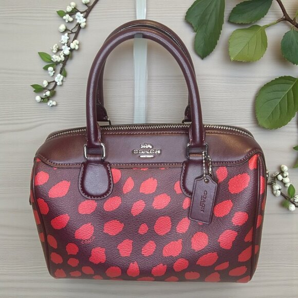 Coach Mini Bennett Satchel With Deer Spot Print - Picture 1 of 7